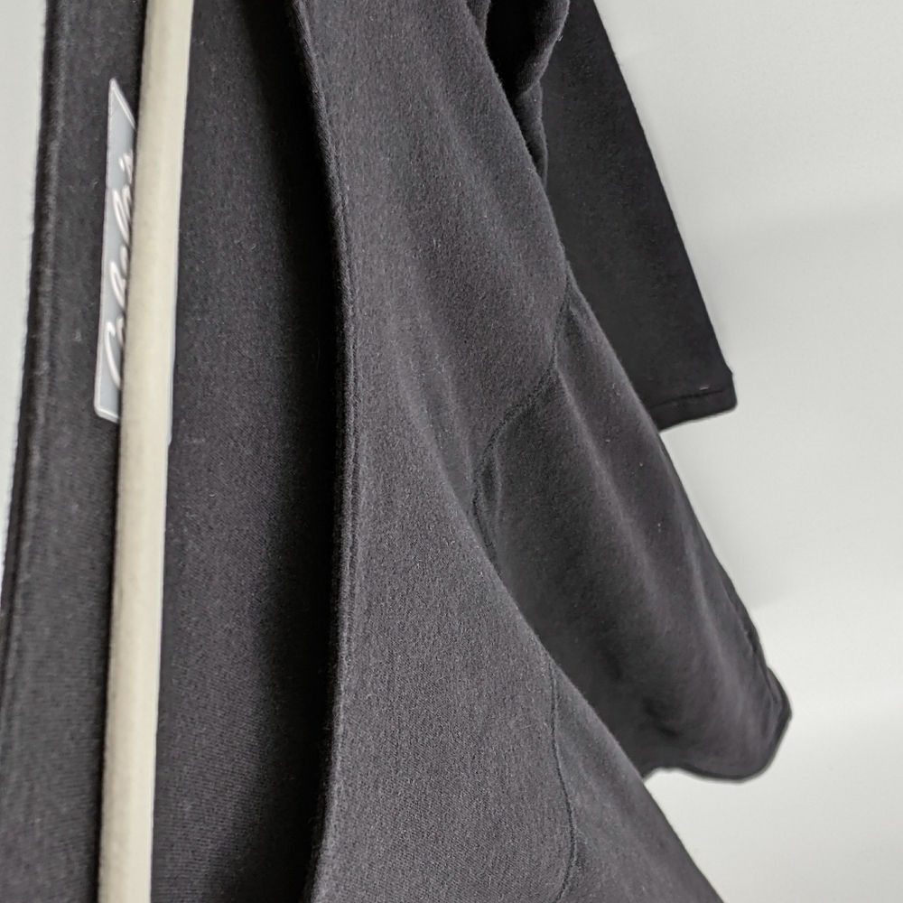 Cabela's Black Tee Shirt Dress Long Sleeve Modal Cotton Blend Stretch Pullover M - Picture 6 of 12